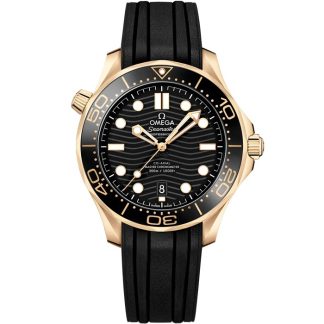 Omega Neu Seamaster Diver 300M 42 mm, Moonshine™-Gold mit Kautschukband 210.62.42.20.01.003