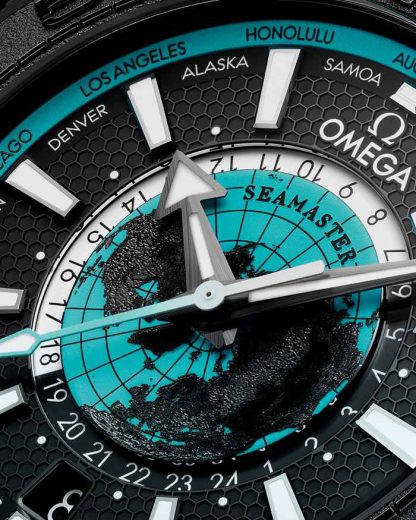 Omega Neu Seamaster Planet Ocean 600M 45,5 mm, Schwarze Keramik mit Kautschukband 215.92.46.22.01.006 – Bild 3