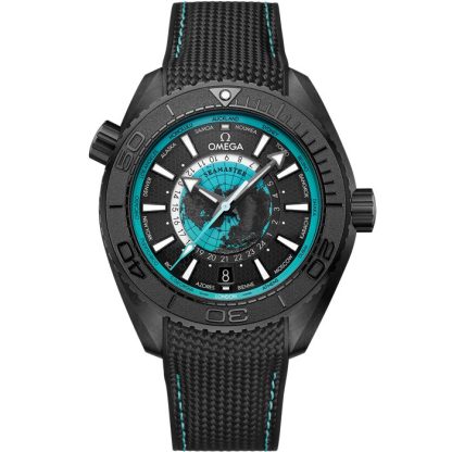 Omega Neu Seamaster Planet Ocean 600M 45,5 mm, Schwarze Keramik mit Kautschukband 215.92.46.22.01.006