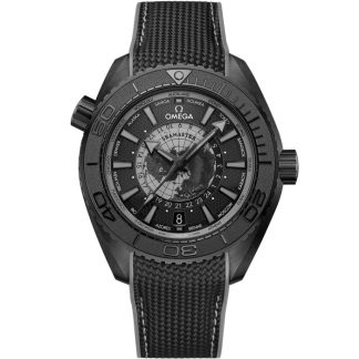 Omega Neu Seamaster Planet Ocean 600M 45,5 mm, Schwarze Keramik mit Kautschukband 215.92.46.22.01.007