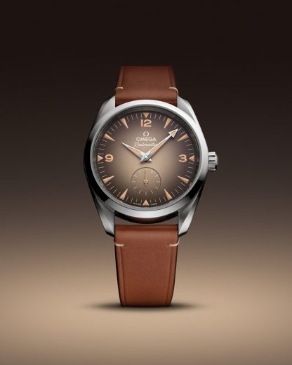 Omega Neu Seamaster Railmaster 38 mm, Stahl mit Lederarmband 235.12.38.20.13.001 – Bild 4