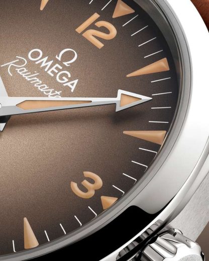 Omega Neu Seamaster Railmaster 38 mm, Stahl mit Lederarmband 235.12.38.20.13.001 – Bild 5
