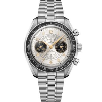 Omega Paris 2024 Speedmaster Chronoscope 43 mm, Stahl mit Stahlarmband 522.30.43.51.02.001
