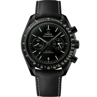 Omega Pitch Black Speedmaster Dark Side of the Moon 44,25 mm, Schwarze Keramik mit Lederarmband 311.92.44.51.01.004