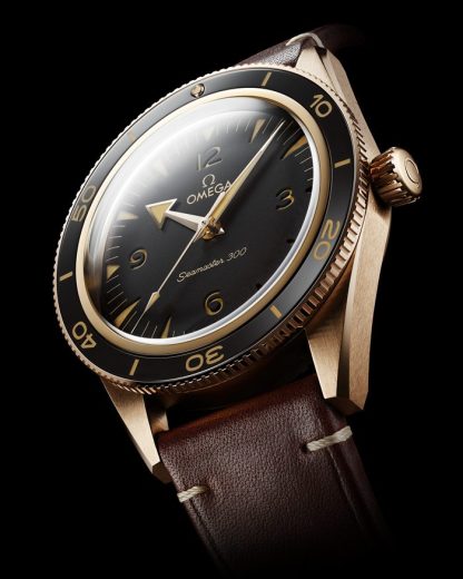 Omega Seamaster 300 41 mm, Bronze Gold mit Lederarmband 234.92.41.21.10.001 – Bild 3