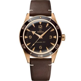 Omega Seamaster 300 41 mm, Bronze Gold mit Lederarmband 234.92.41.21.10.001