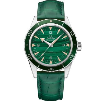 Omega Seamaster 300 41 mm, Platin mit Lederarmband 234.93.41.21.99.001