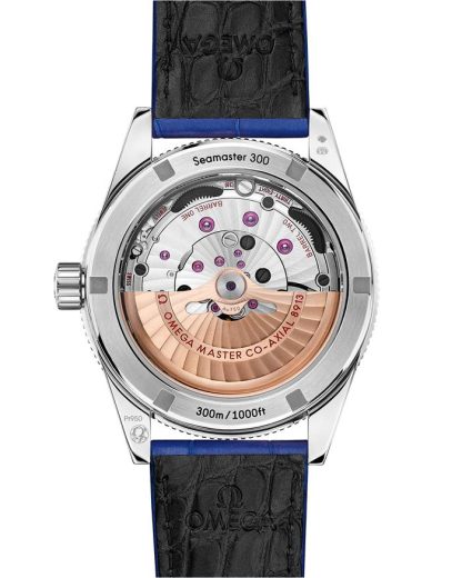 Omega Seamaster 300 41 mm, Platin mit Lederarmband 234.93.41.21.99.002 – Bild 2