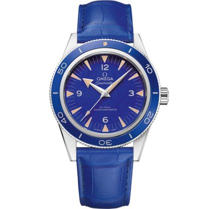 Omega Seamaster 300 41 mm, Platin mit Lederarmband 234.93.41.21.99.002