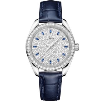 Omega Seamaster Aqua Terra 150M 34 mm, Canopus Gold™ mit Alligator 220.58.34.20.99.007
