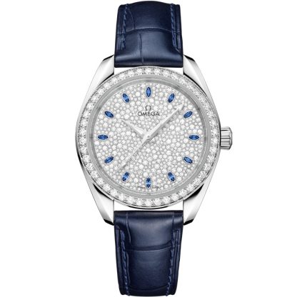 Omega Seamaster Aqua Terra 150M 34 mm, Canopus Gold™ mit Alligator 220.58.34.20.99.007
