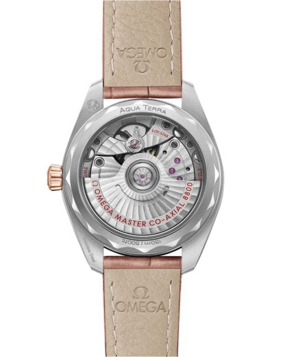 Omega Seamaster Aqua Terra 150M 34 mm, Stahl - Sedna™-Gold mit Lederarmband 220.23.34.20.59.001 – Bild 2