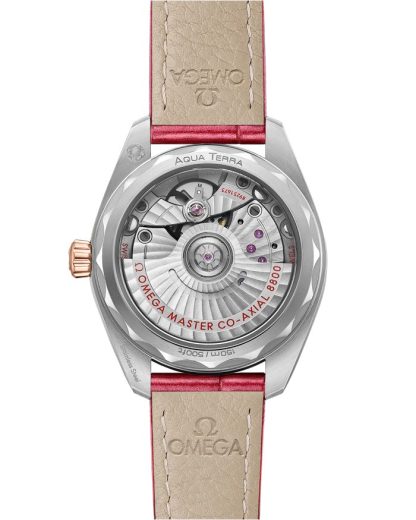 Omega Seamaster Aqua Terra 150M 34 mm, Stahl - Sedna™-Gold mit Lederarmband 220.28.34.20.60.001 – Bild 2