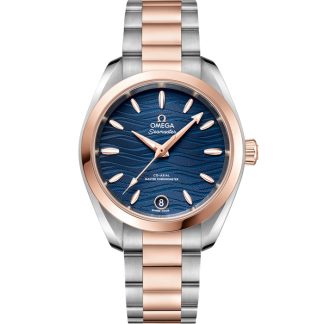 Omega Seamaster Aqua Terra 150M 34 mm, Stahl - Sedna™-Gold mit Stahl- und Sedna™-Goldband 220.20.34.20.03.001