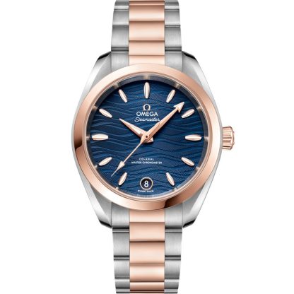 Omega Seamaster Aqua Terra 150M 34 mm, Stahl - Sedna™-Gold mit Stahl- und Sedna™-Goldband 220.20.34.20.03.001