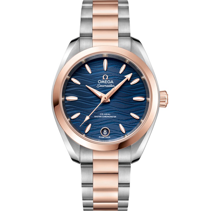 Omega Seamaster Aqua Terra 150M 34 mm, Stahl - Sedna™-Gold mit Stahl- und Sedna™-Goldband 220.20.34.20.03.001