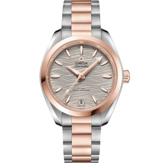 Omega Seamaster Aqua Terra 150M 34 mm, Stahl - Sedna™-Gold mit Stahl- und Sedna™-Goldband 220.20.34.20.06.001