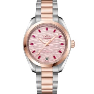 Omega Seamaster Aqua Terra 150M 34 mm, Stahl - Sedna™-Gold mit Stahl- und Sedna™-Goldband 220.20.34.20.60.001