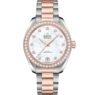 Omega Seamaster Aqua Terra 150M 34 mm, Stahl - Sedna™-Gold mit Stahl- und Sedna™-Goldband 220.25.34.20.55.001