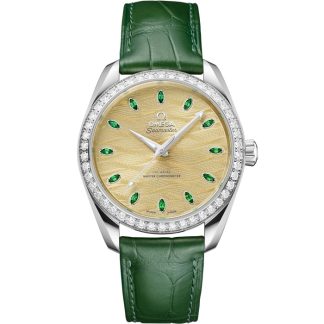 Omega Seamaster Aqua Terra 150M 38 mm, Canopus Gold™ mit Alligator 220.58.38.20.99.008