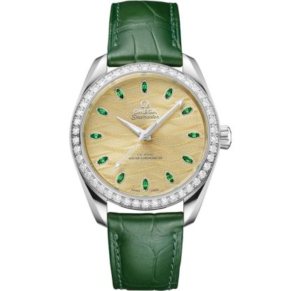 Omega Seamaster Aqua Terra 150M 38 mm, Canopus Gold™ mit Alligator 220.58.38.20.99.008