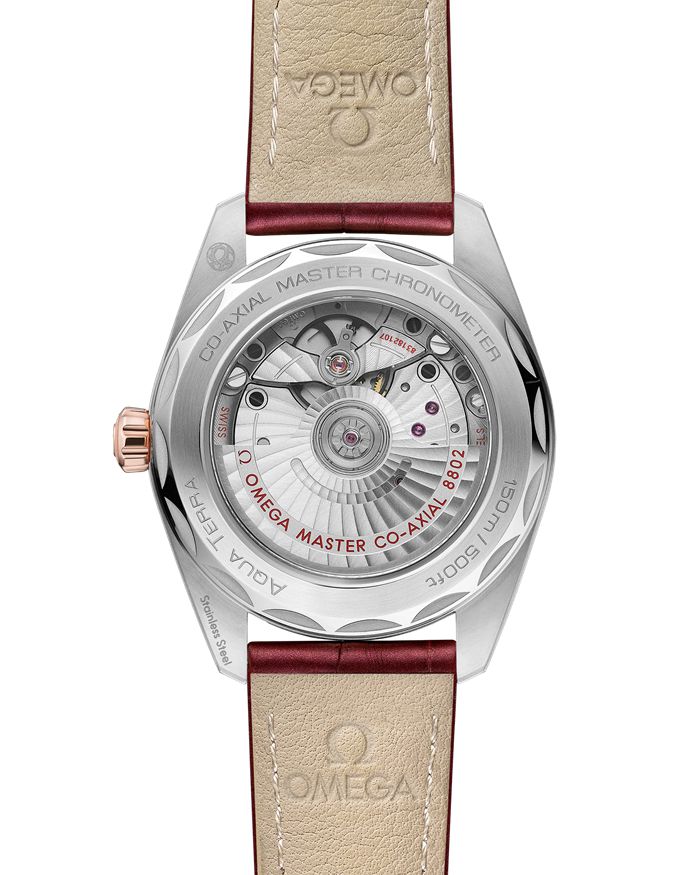 Omega Seamaster Aqua Terra 150M 38 mm, Stahl - Sedna™-Gold mit Lederarmband 220.23.38.20.59.001 – Bild 2