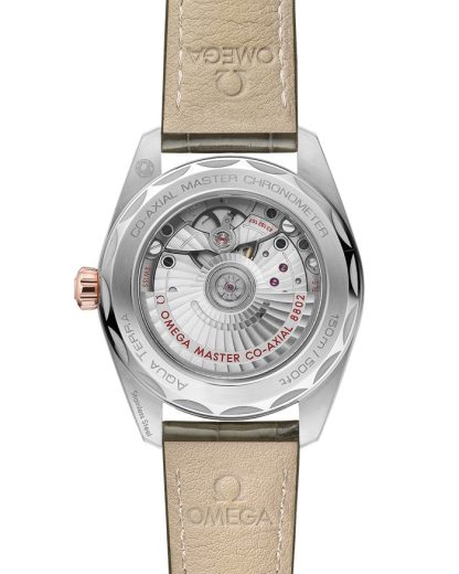 Omega Seamaster Aqua Terra 150M 38 mm, Stahl - Sedna™-Gold mit Lederarmband 220.23.38.20.60.001 – Bild 2