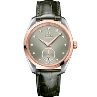 Omega Seamaster Aqua Terra 150M 38 mm, Stahl - Sedna™-Gold mit Lederarmband 220.23.38.20.60.001