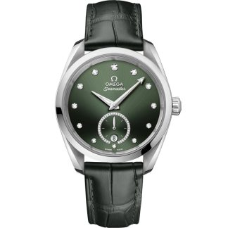 Omega Seamaster Aqua Terra 150M 38 mm, Stahl mit Lederarmband 220.13.38.20.60.001