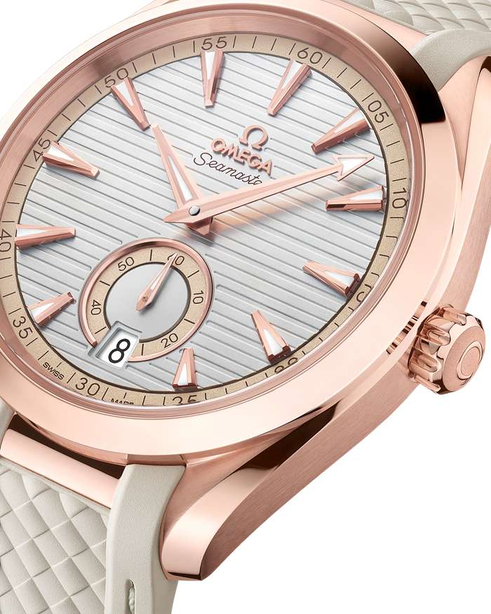 Omega Seamaster Aqua Terra 150M 41 mm, Sedna™-Gold mit Kautschukband 220.52.41.21.02.001 – Bild 4