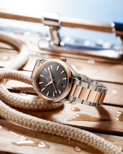 Omega Seamaster Aqua Terra 150M 41 mm, Stahl - Sedna™-Gold mit Stahl- und Sedna™-Goldband 220.20.41.21.06.001 – Bild 2