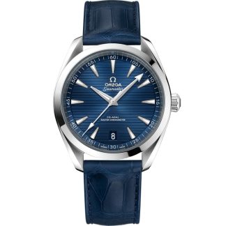 Omega Seamaster Aqua Terra 150M 41 mm, Stahl mit Lederarmband 220.13.41.21.03.003