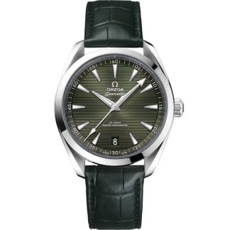 Omega Seamaster Aqua Terra 150M 41 mm, Stahl mit Lederarmband 220.13.41.21.10.001