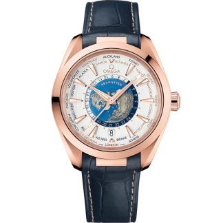 Omega Seamaster Aqua Terra 150M 43 mm, Sedna™-Gold mit Lederarmband 220.53.43.22.02.001
