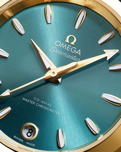 Omega Seamaster Aqua Terra Shades 34 mm, Moonshine™-Gold mit Lederarmband 220.53.34.20.10.001 – Bild 3