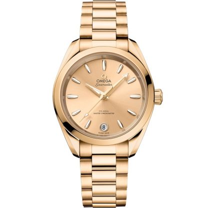 Omega Seamaster Aqua Terra Shades 34 mm, Moonshine™-Gold mit Moonshine™-Gold 220.50.34.20.08.001