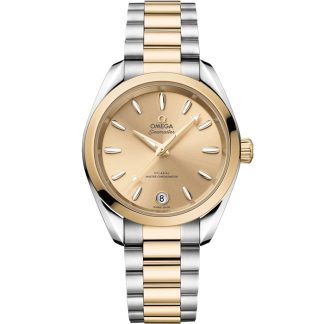 Omega Seamaster Aqua Terra Shades 34 mm, Stahl - Moonshine™-Gold mit Stahl - Moonshine™-Gold 220.20.34.20.08.001