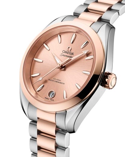 Omega Seamaster Aqua Terra Shades 34 mm, Stahl - Sedna™-Gold mit Stahl- und Sedna™-Goldband 220.20.34.20.10.001 – Bild 3