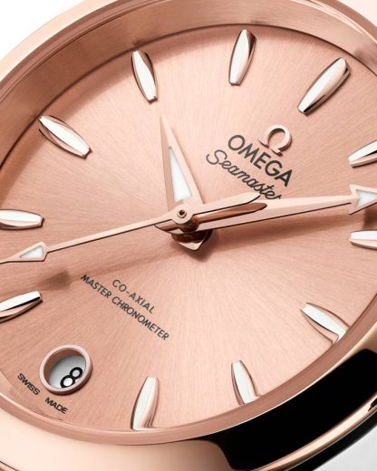 Omega Seamaster Aqua Terra Shades 34 mm, Stahl - Sedna™-Gold mit Stahl- und Sedna™-Goldband 220.20.34.20.10.001 – Bild 4
