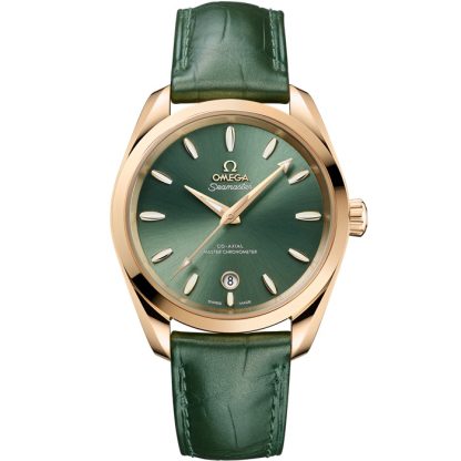 Omega Seamaster Aqua Terra Shades 38 mm, Moonshine™-Gold mit Leder 220.53.38.20.10.001