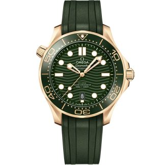 Omega Seamaster Diver 300M 42 mm, Moonshine™-Gold mit Kautschukband 210.62.42.20.10.001
