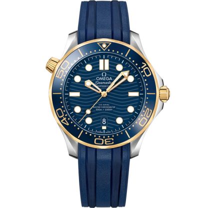 Omega Seamaster Diver 300M 42 mm, Stahl - Gelbgold mit Kautschukband 210.22.42.20.03.001