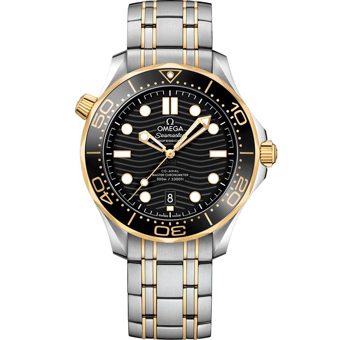 Omega Seamaster Diver 300M 42 mm, Stahl - Gelbgold mit Stahl- und Gelbgoldband 210.20.42.20.01.002