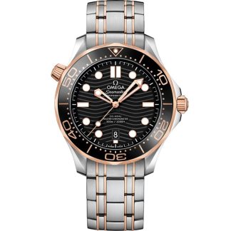 Omega Seamaster Diver 300M 42 mm, Stahl - Sedna™-Gold mit Stahl- und Sedna™-Goldband 210.20.42.20.01.001