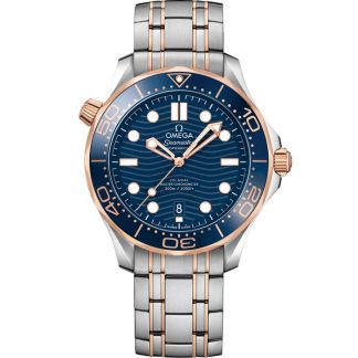 Omega Seamaster Diver 300M 42 mm, Stahl - Sedna™-Gold mit Stahl- und Sedna™-Goldband 210.20.42.20.03.002