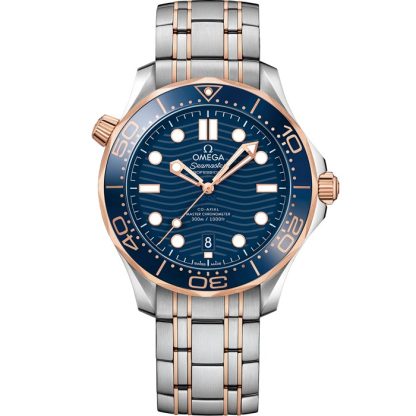 Omega Seamaster Diver 300M 42 mm, Stahl - Sedna™-Gold mit Stahl- und Sedna™-Goldband 210.20.42.20.03.002