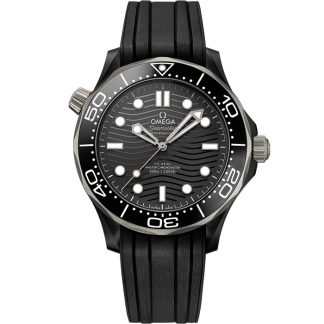 Omega Seamaster Diver 300M 43,5 mm, Schwarze Keramik mit Kautschukband 210.92.44.20.01.001