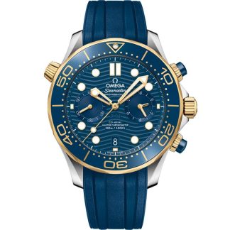 Omega Seamaster Diver 300M 44 mm, Stahl - Gelbgold mit Kautschukband 210.22.44.51.03.001