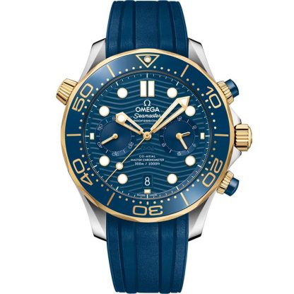 Omega Seamaster Diver 300M 44 mm, Stahl - Gelbgold mit Kautschukband 210.22.44.51.03.001