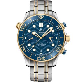 Omega Seamaster Diver 300M 44 mm, Stahl - Gelbgold mit Stahl- und Gelbgoldband 210.20.44.51.03.001